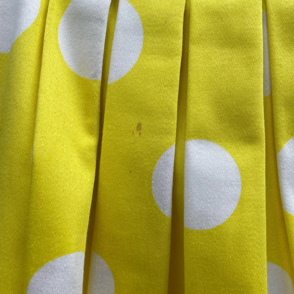 Pink Tartan Yellow  Polka Dot Skirt, size 2 - Picture 7 of 8